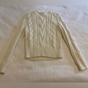Banana Republic cable knit sweater (off white/ivory)